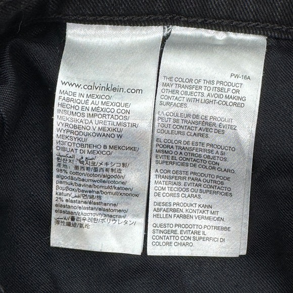 Calvin Klein Jeans Mens W34 Black CKJ 016 Skinny Fit Stretch Denim Pants - Picture 12 of 14